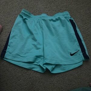teal nike shorts